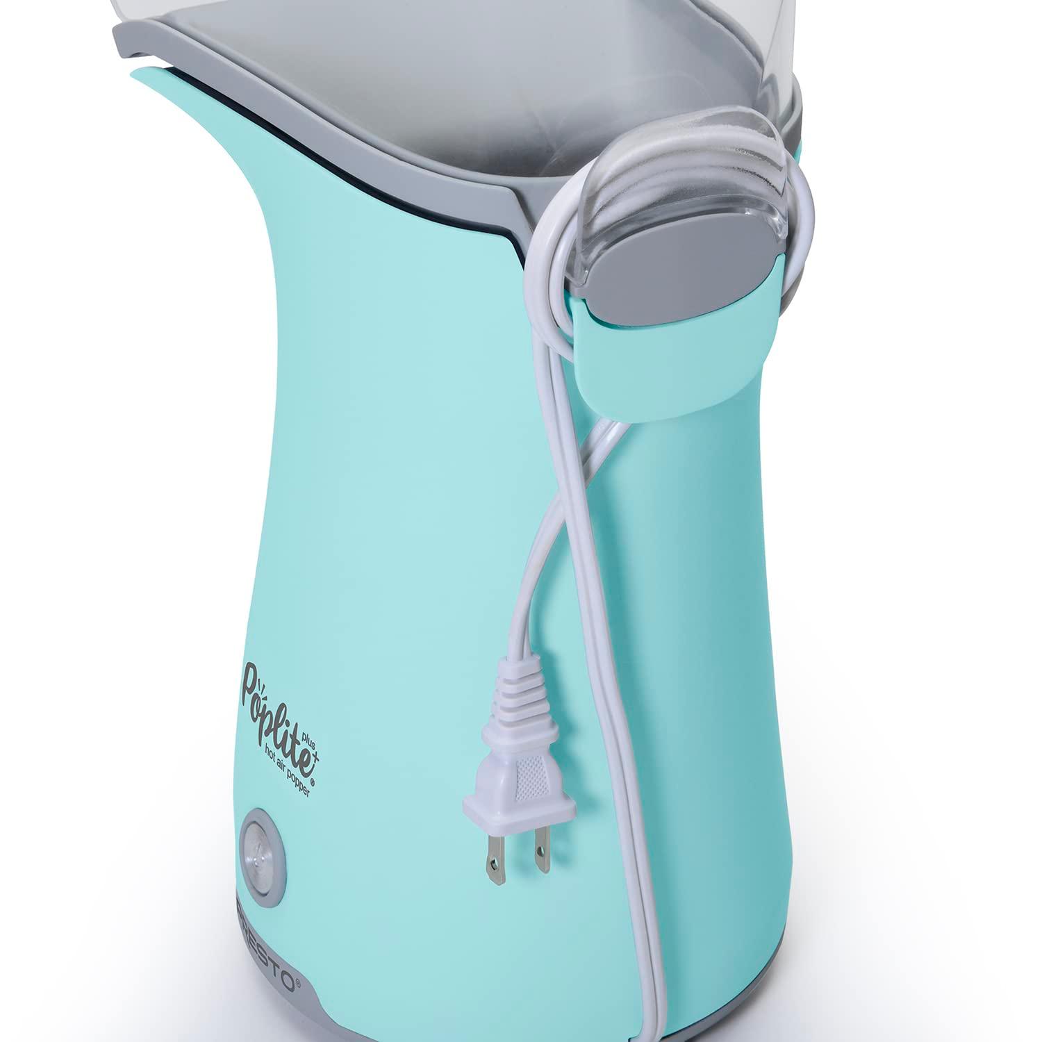 Presto Poplite Plus Hot Air Popper Blue Hot Air Electric Popcorn Popper
