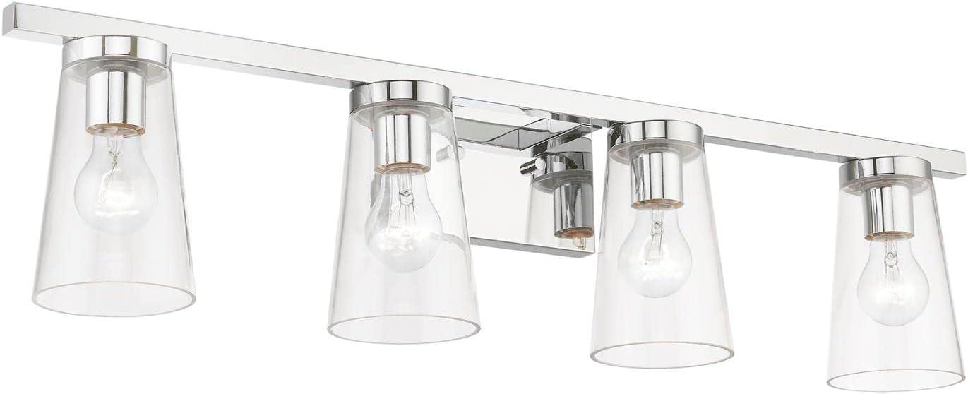 Livex Lighting Cityview 4 - Light Vanity in  Polished Chrome