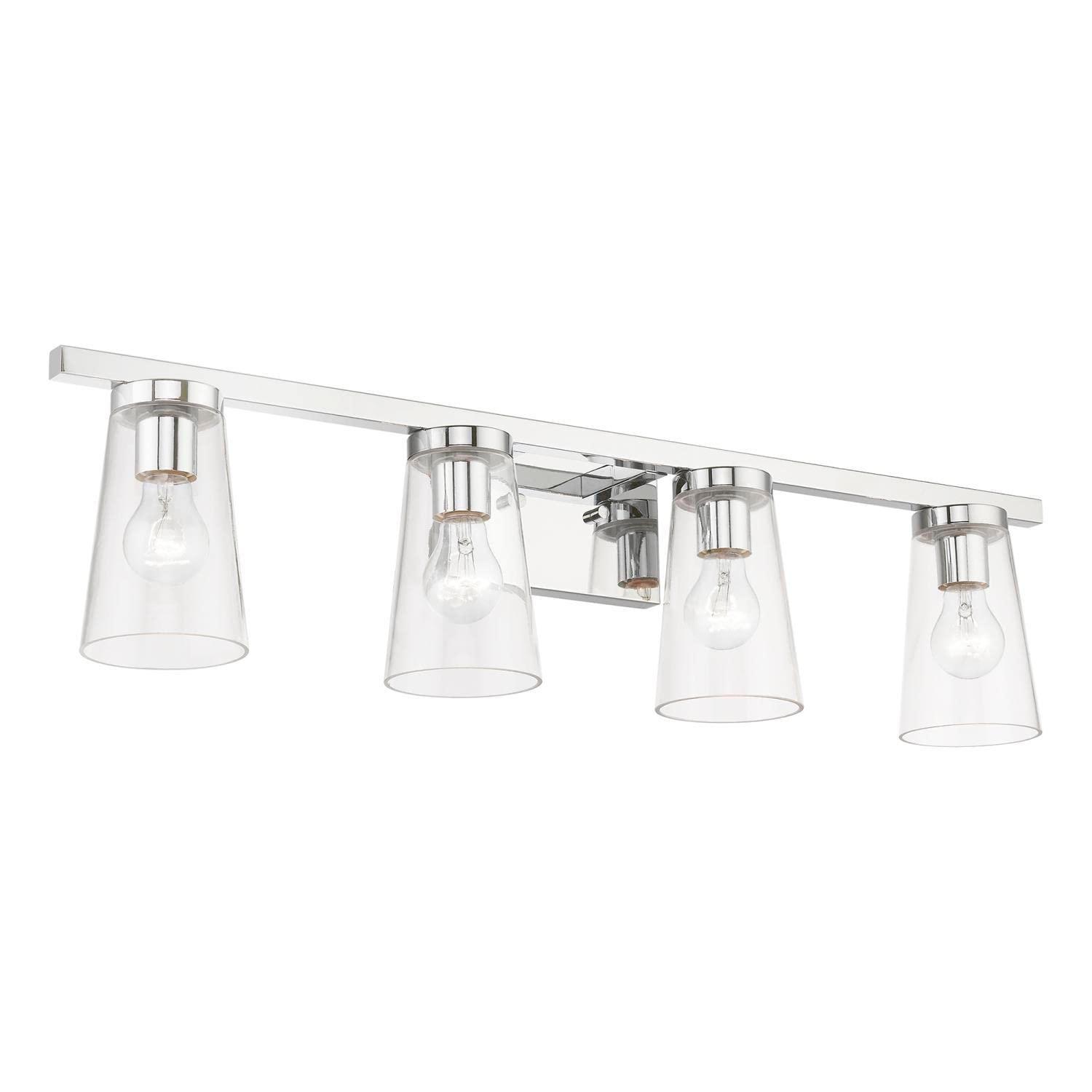 Livex Lighting Cityview 4 - Light Vanity in  Polished Chrome