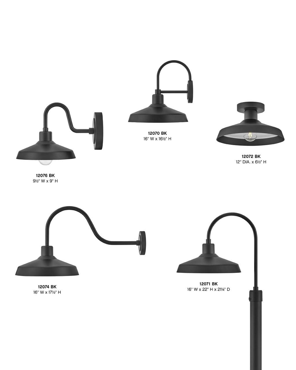 Hinkley Lighting - Outdoor - Forge - 1 Light Medium Outdoor Wall Lantern in