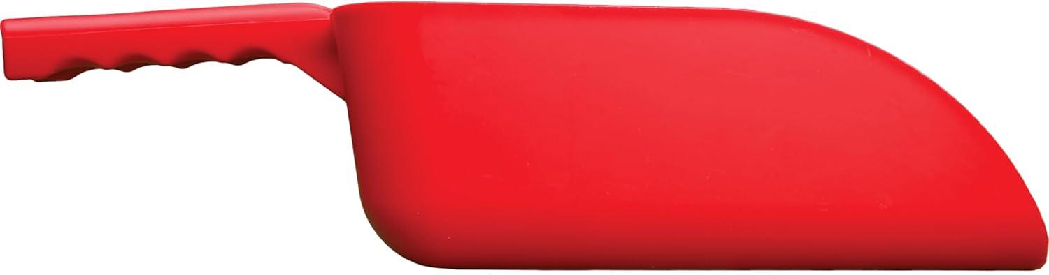 Red Polypropylene 82 oz. Durable Hand Scoop