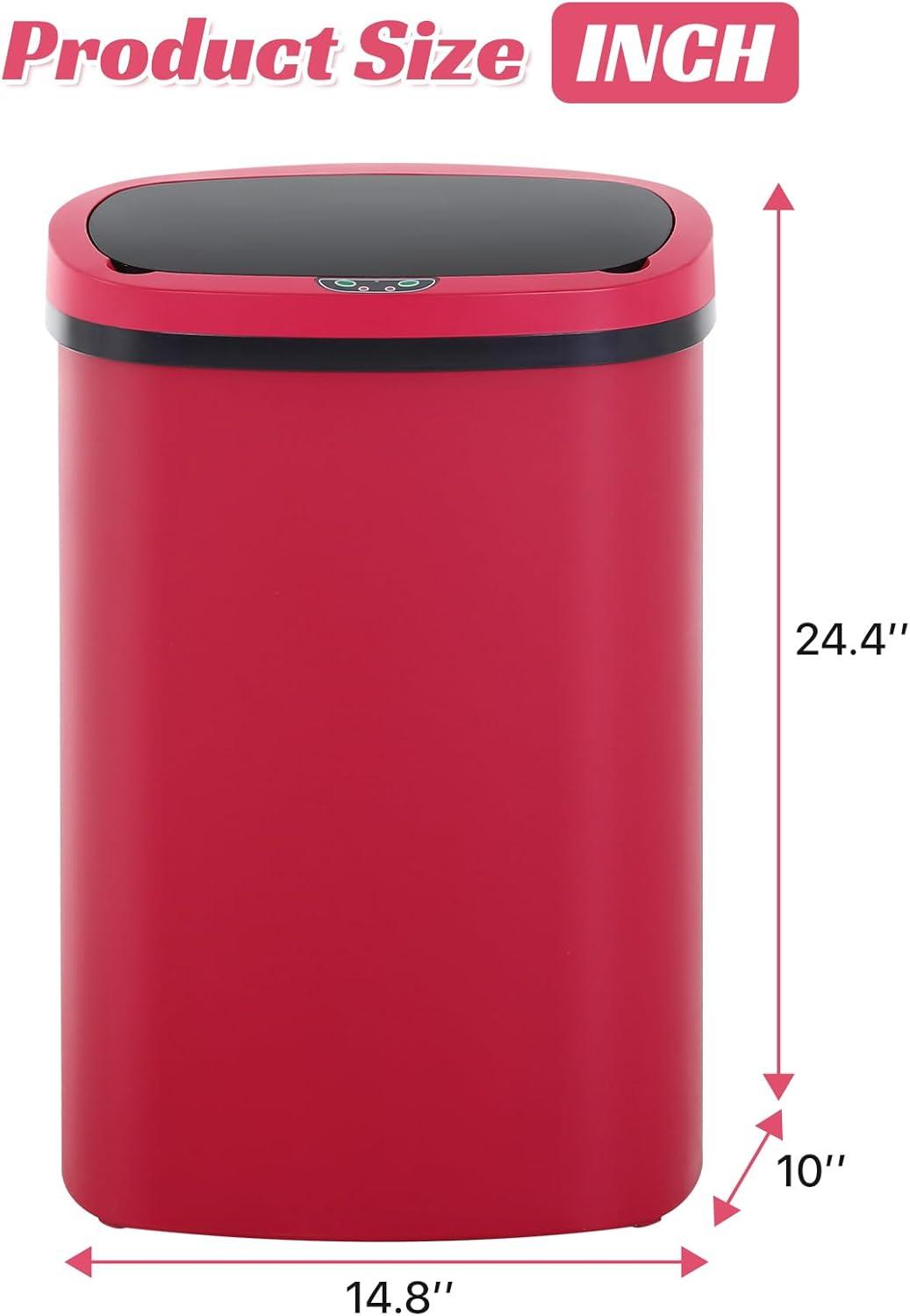 FDW Stainless Steel Motion Sensor,Touch Top - 13 Gallons