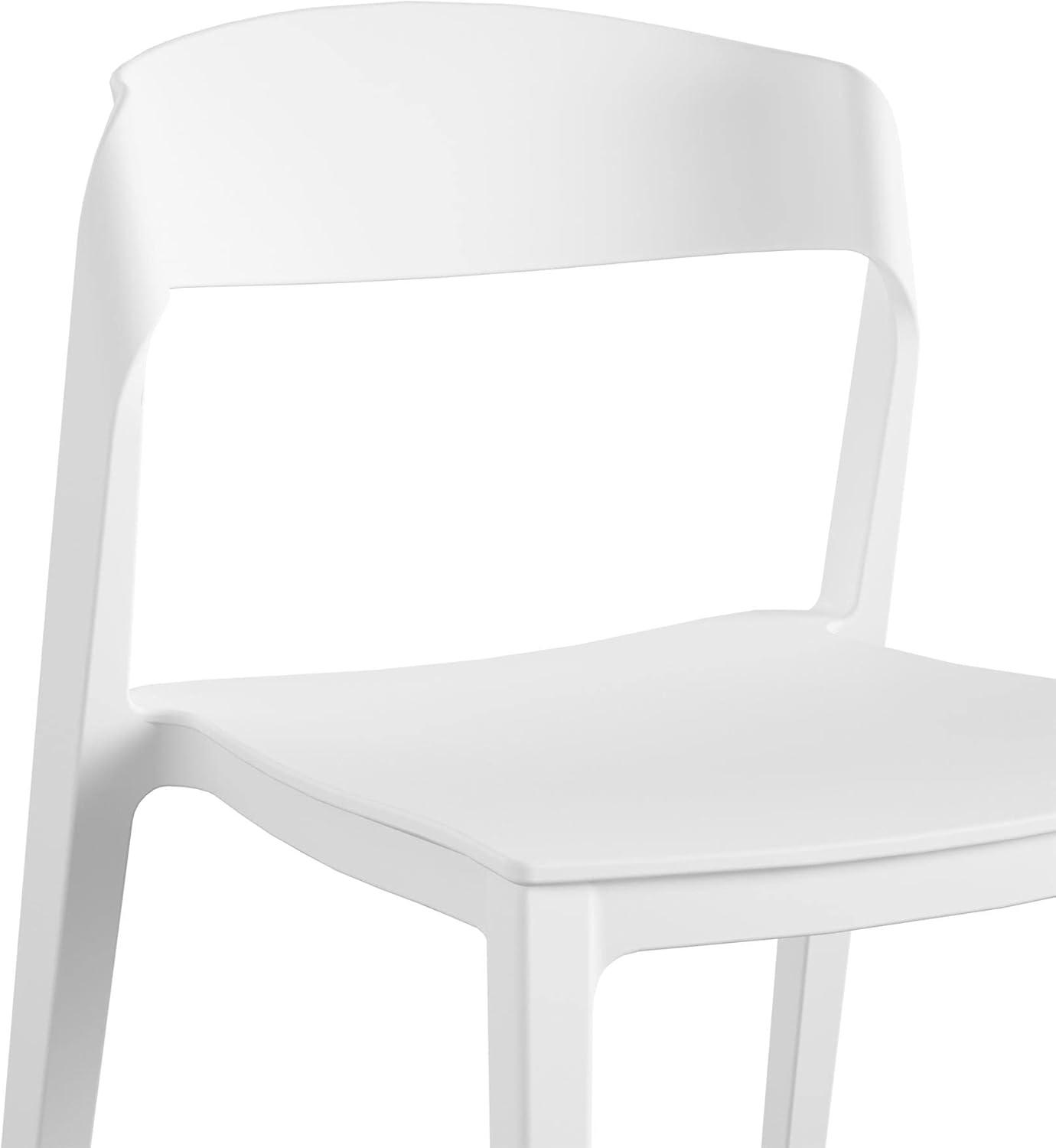 COSCO Outdoor/Indoor Stacking Resin Chair with Ribbon Back