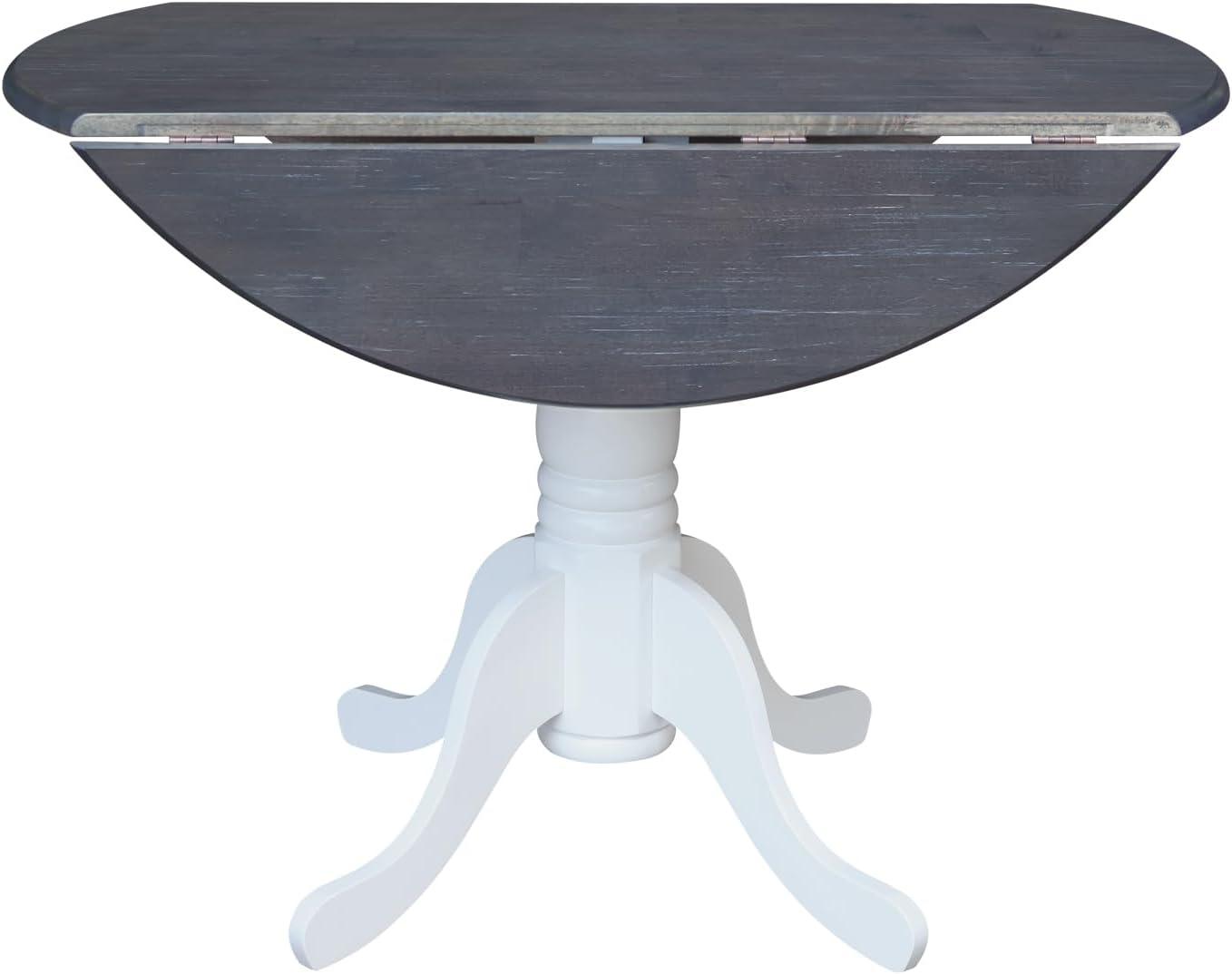 42" Mason Round Dual Drop Leaf Dining Table - International Concepts