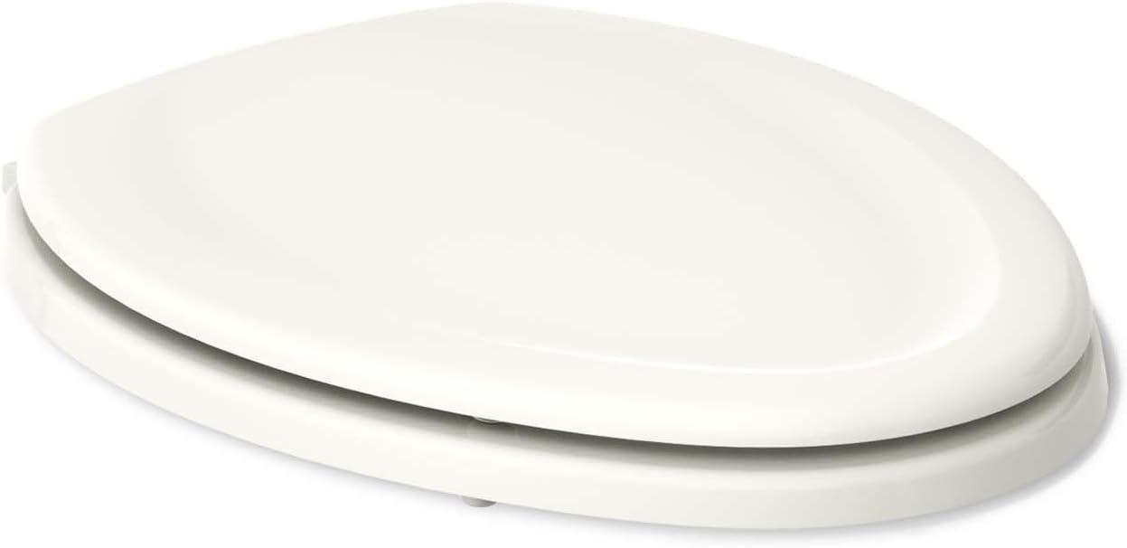 Stonewood Compression-Molded Wood Toilet Seat with Color-Matched Plastic Hinges