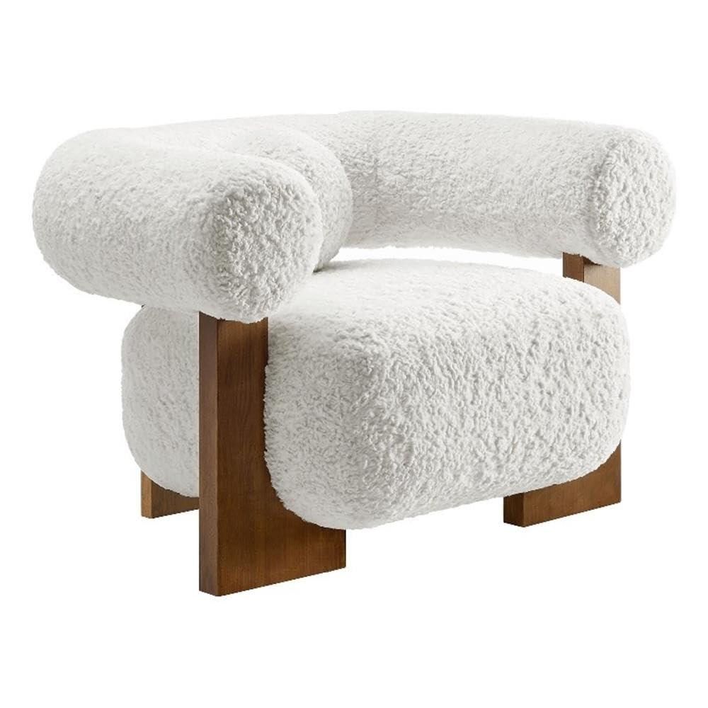 Modway Jace Faux Fur Fabric Accent Chair