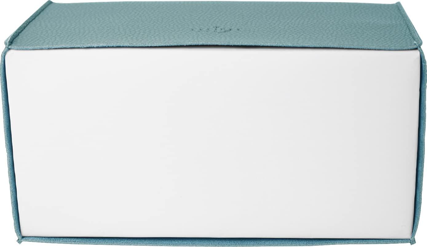 carrotez Tissue Box Cover, [Refined] Modern PU Leather Rectangular Tissue Box Holder - Decorative Holder/Organizer for Bathroom Vanity Countertop, Night Stands, Office Desk 9.5"X5"X5" - Mint