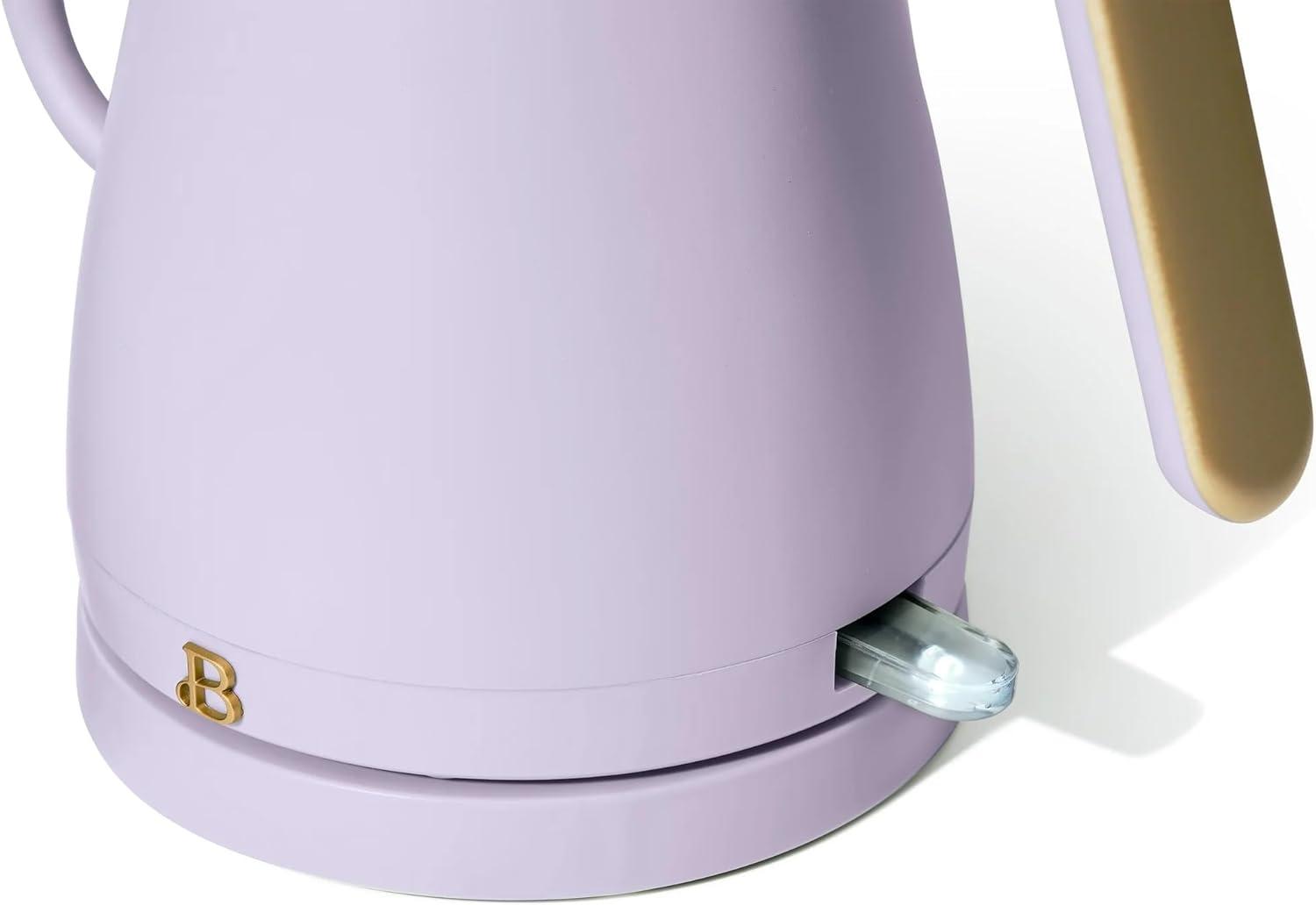 Beautiful 1-Liter Electric Gooseneck Kettle 1200 W, Lavender by Drew Barrymore