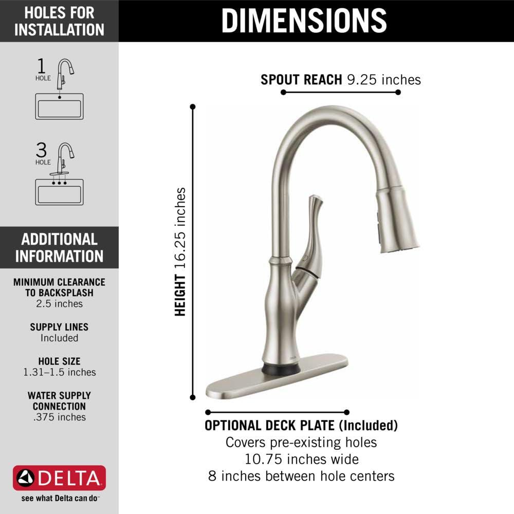 Ophelia Pull Down Sprayer Touch Kitchen Sink Faucet, Touch Control Kitchen Faucet