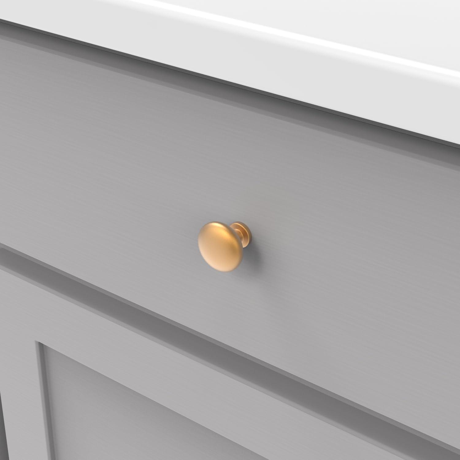 Heritage Designs Kitchen Cabinet Knobs, 1 1/8" Round Knob Pull for Doors, Drawers and Dressers