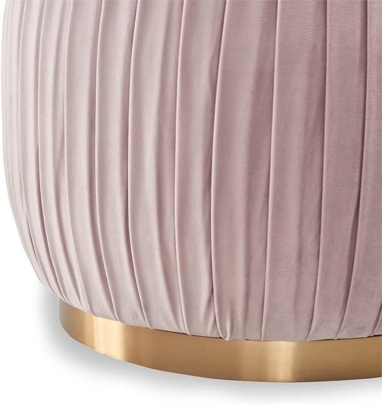 Adore Decor Adore Pleated Ottoman