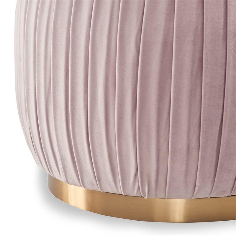 Adore Decor Adore Pleated Ottoman