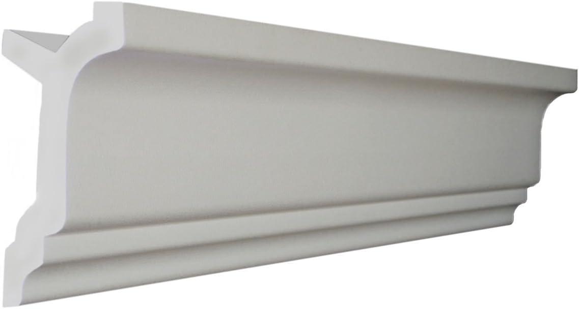 Creative Crown | 48 Ft of 3.5" Bennett Foam Crown Molding kit W/precut Corners 4 Inside and 1 Outside (Made in USA - Available in 5 Other Styles and Sizes)