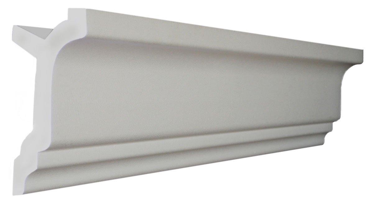 Creative Crown | 48 Ft of 3.5" Bennett Foam Crown Molding kit W/precut Corners 4 Inside and 1 Outside (Made in USA - Available in 5 Other Styles and Sizes)