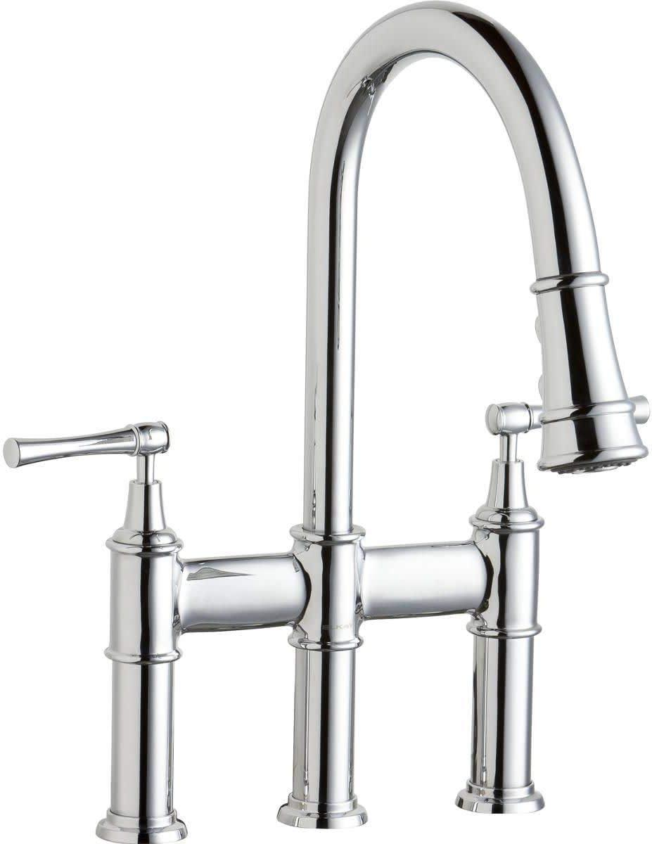 Elkay LKEC2037CR Explore Pull Down Bridge Faucet