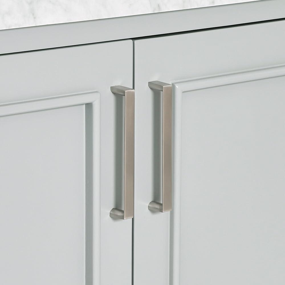 Ariel Stafford 85 in Double Sink Vanity Set in Espresso