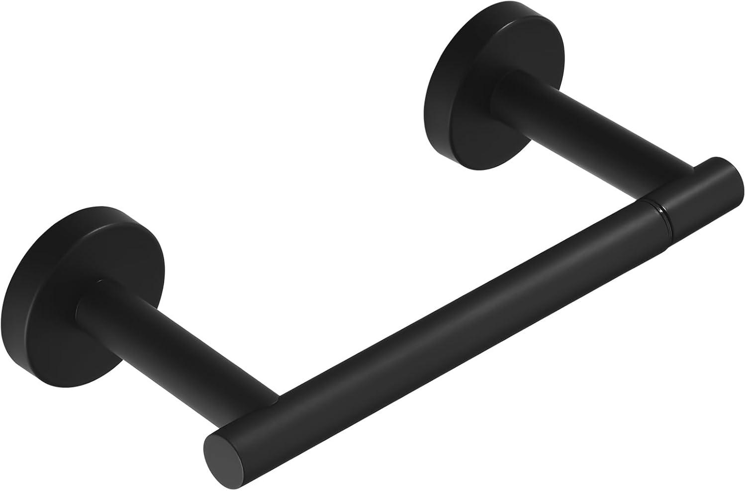 Matte Black Stainless Steel Double Post Toilet Paper Holder