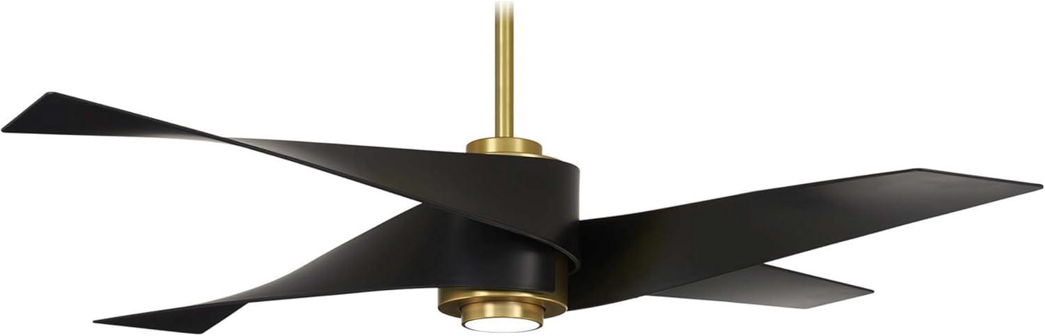 64" Artemis 4 Blade LED Standard Ceiling Fan with Light Kit Included