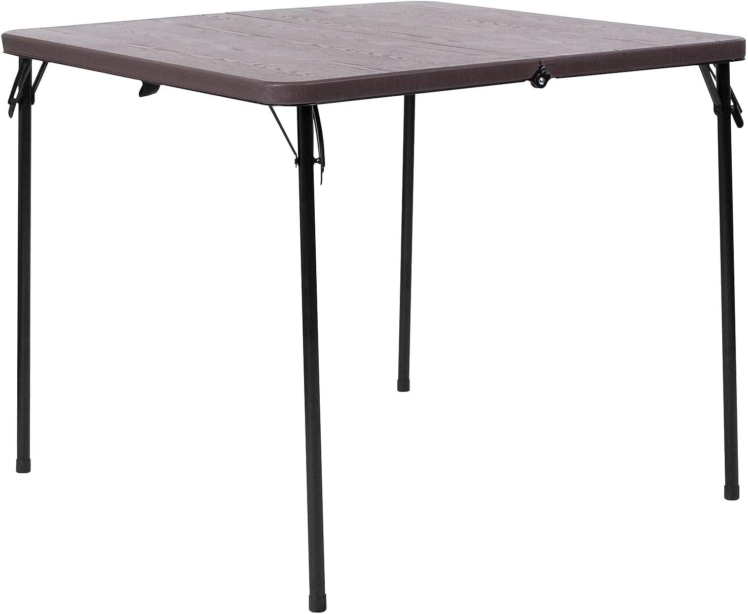 Noah 2.83' Square Plastic Folding Event Table with Carrying Handle by Flash Furniture