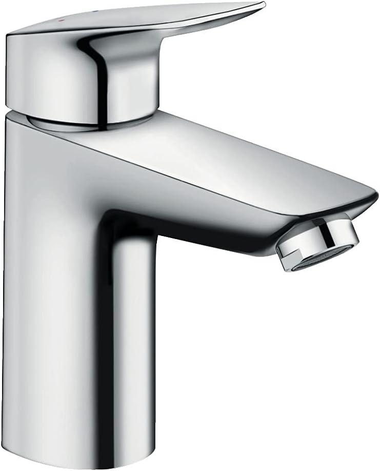 Modern Chrome Single Hole Brass Bathroom Faucet with Aerated Spout