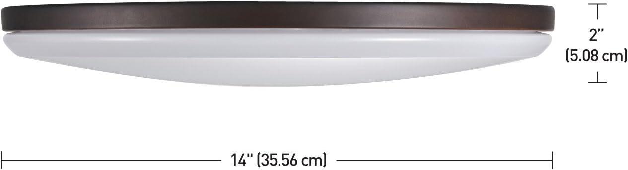 Ellington Dark Bronze Ultra Slim LED Flush Mount Ceiling Light