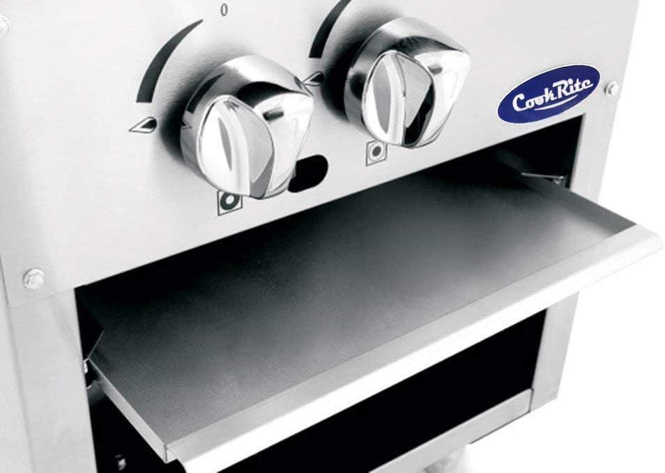 Stainless Steel Countertop Single Stock Pot Stove with Knob Controls