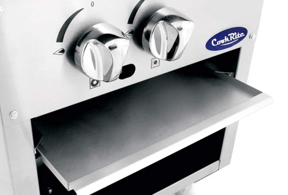 Stainless Steel Countertop Single Stock Pot Stove with Knob Controls