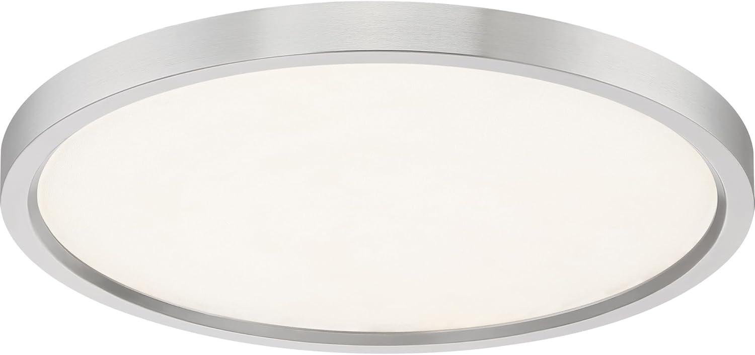 Quoizel Lighting Outskirts 1 - Light Flush Mount in  Brushed Nickel