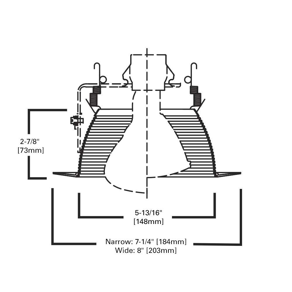 7.25'' Air-Tight Standard Recessed Lighting Kit