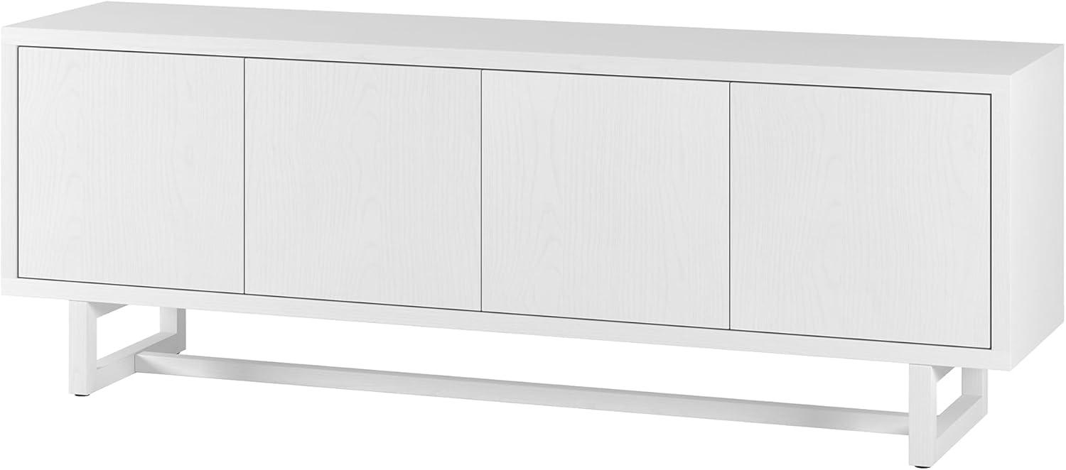 Evelyn&Zoe Cutler Rectangular TV Stand for TV's up to 75", White