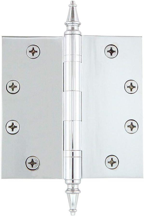 Nostalgic Warehouse 4.5" x 4.5" Steeple Tip Heavy Duty Hinge with Square Corners
