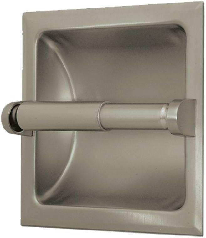 Satin Nickel Recessed Steel Toilet Paper Holder