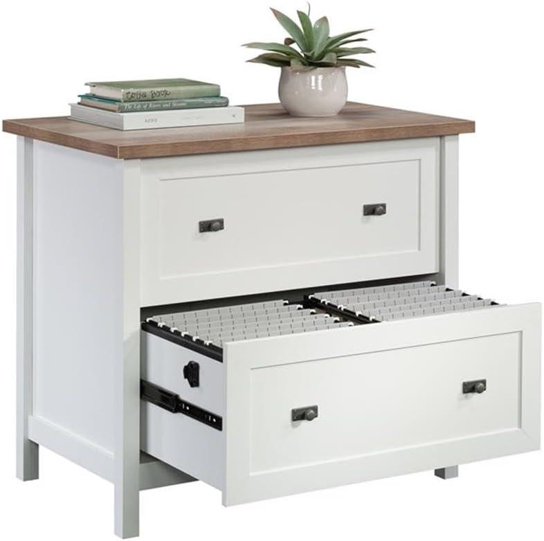 Sauder Cottage Road 2 Drawer Lateral File Cabinet White