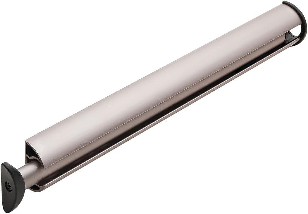 Matte Nickel Telescoping Closet Valet Rod, 14.13 inches