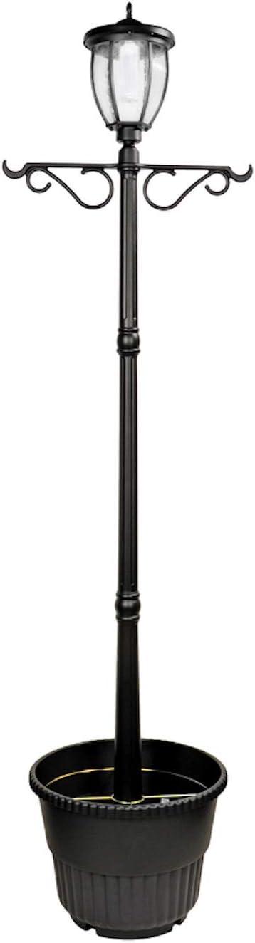 Nature Power (23107) 31 Lumens Terrace Solar Powered Integrated LED Post Lamp and Planter