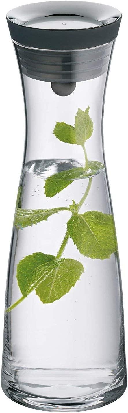 Clear Glass Carafe with Stainless Steel Infuser and Ice Chamber