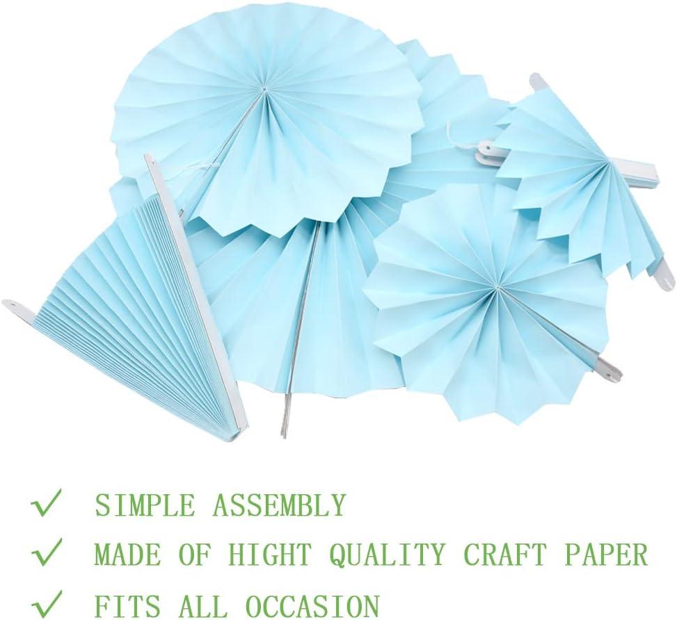 Wmenjiazihan 1 Clearance Hanging Paper Fans Party Set Silver Round Pattern Paper Garlands Decoration For Birthday Shower Graduation Retirement Set Of 6 Inverted Wobbler
