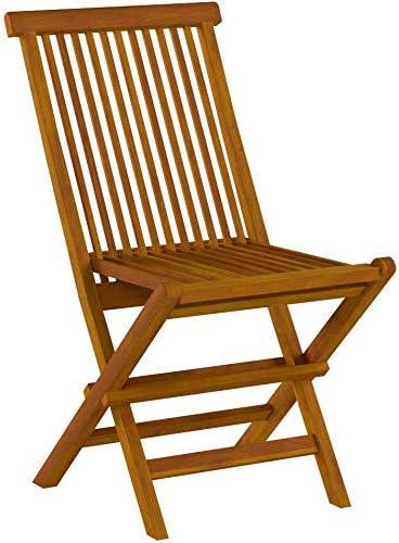 Coral Coast Outdoor Folding Chairs, Golden Teak Wood (Set of 2)