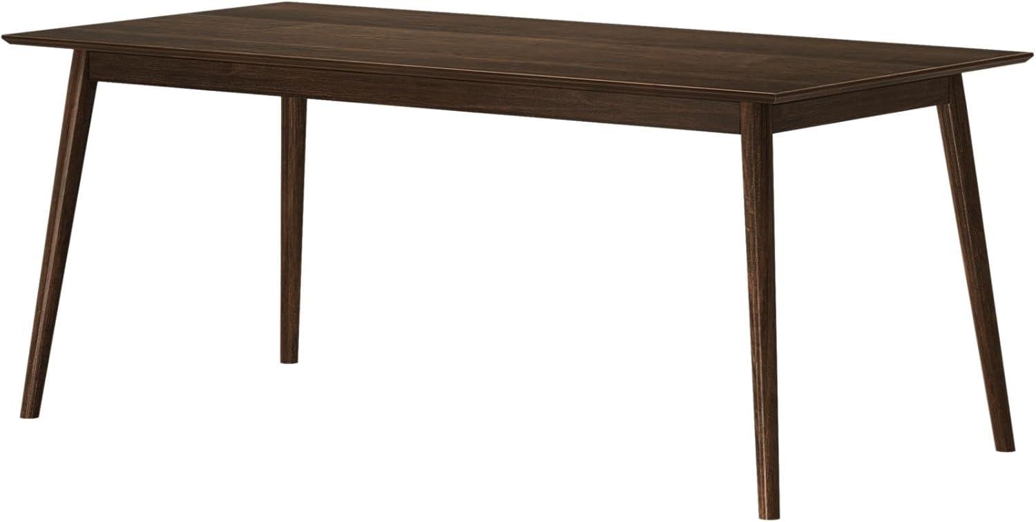 Plank+Beam 72" Mid Century Modern Dining Table, Solid Wood Kitchen & Dining Room Table for 6, Minimalist Table for Dining Room