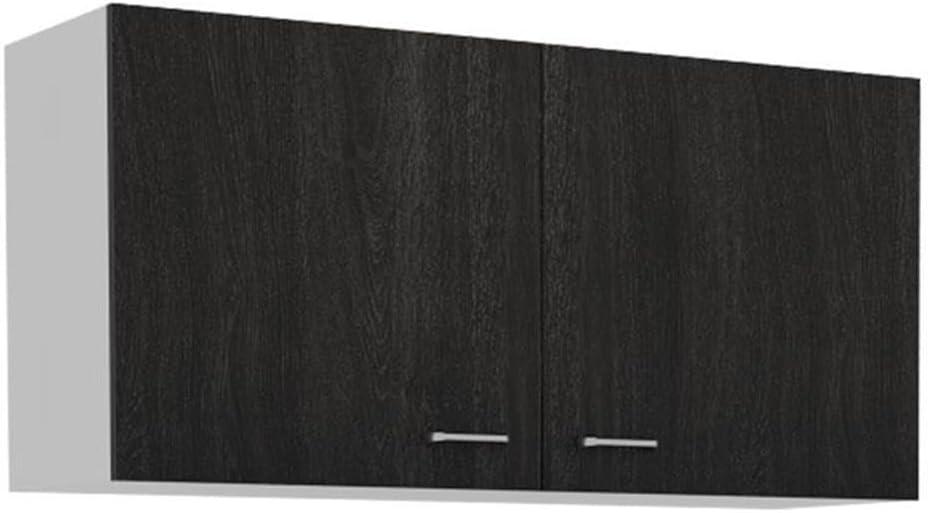 Napoles Wall Cabinet in Espresso and White