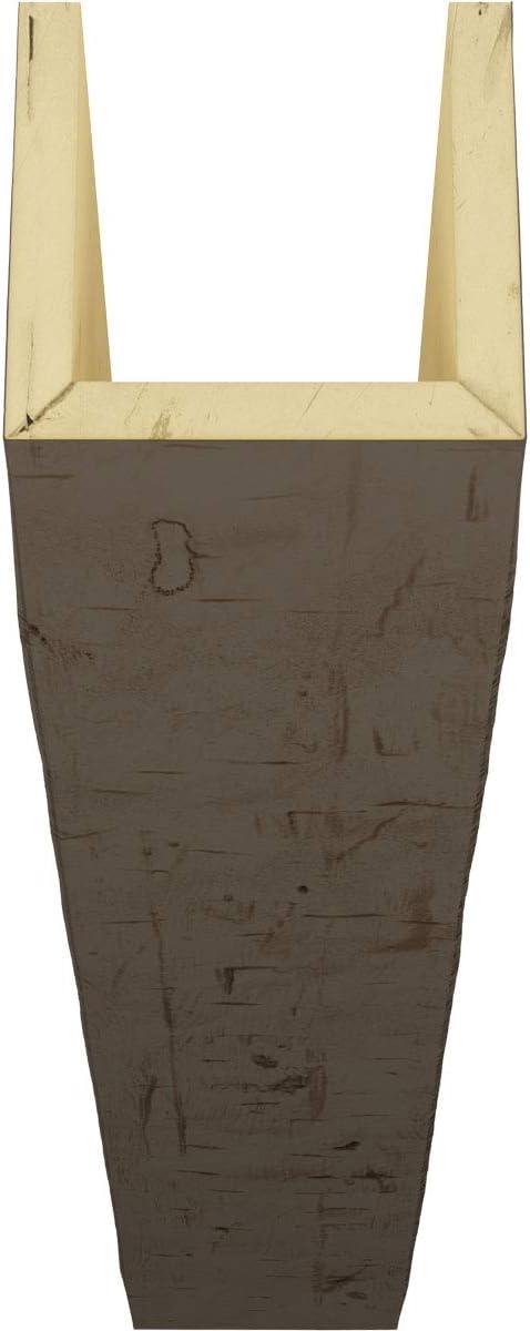 Ekena Millwork Hand Hewn Timberthane Faux Wood 3-Sided Ceiling Beam (U-beam)