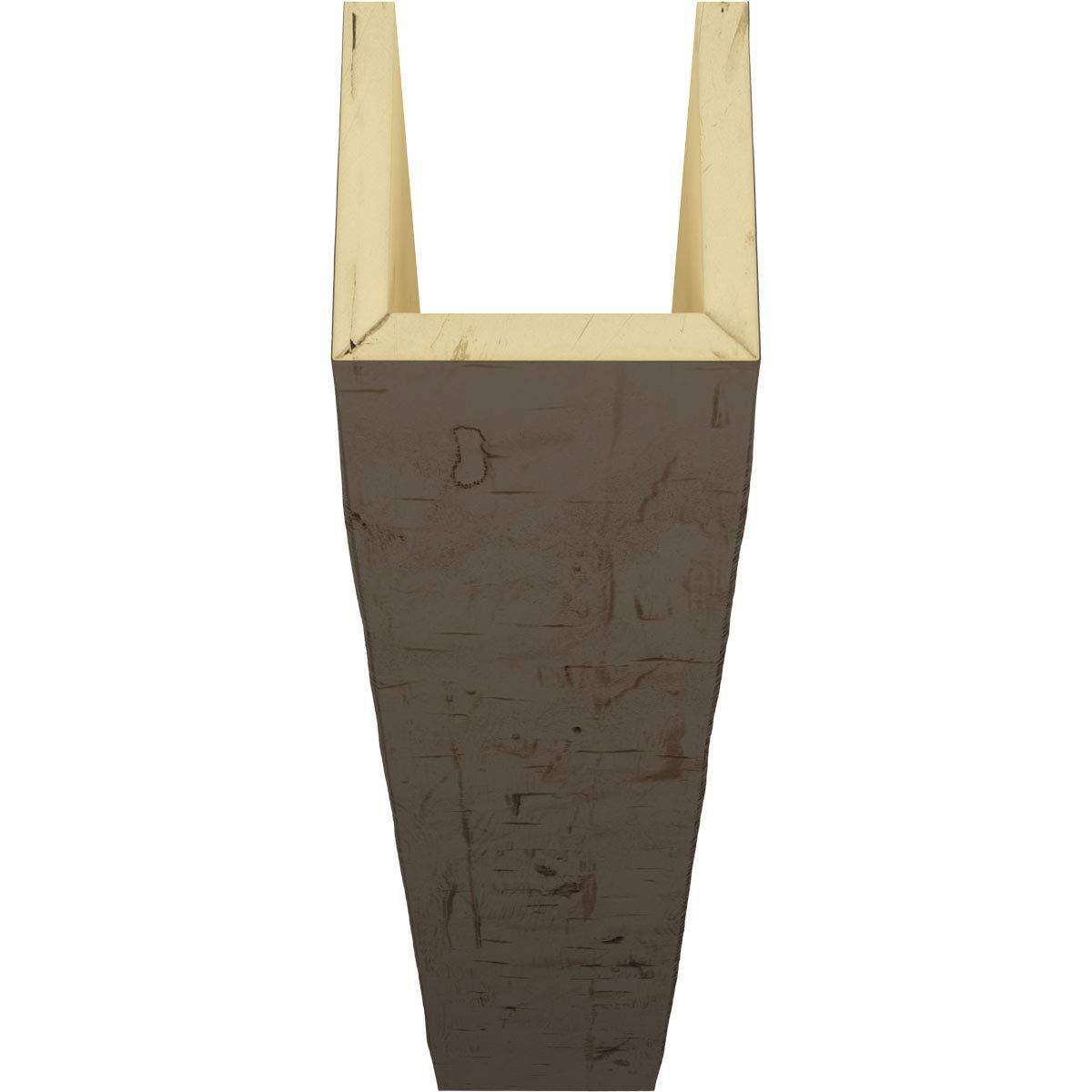 Ekena Millwork Hand Hewn Timberthane Faux Wood 3-Sided Ceiling Beam (U-beam)