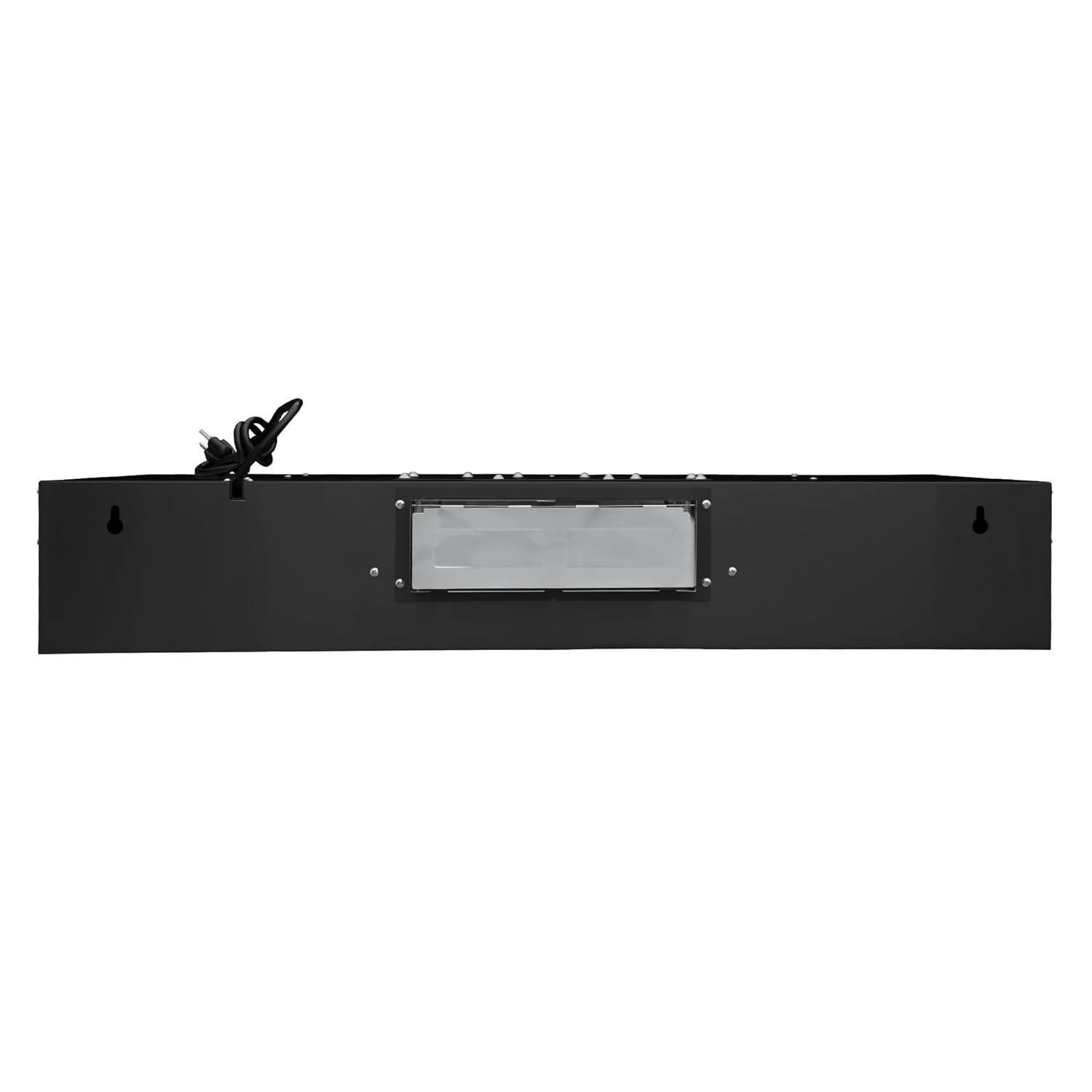 Cosmo 36 In. Haven Collection 500 Cfm Ducted Under Cabinet Range Hood, Touch Controls, Led Lights In Matte Black