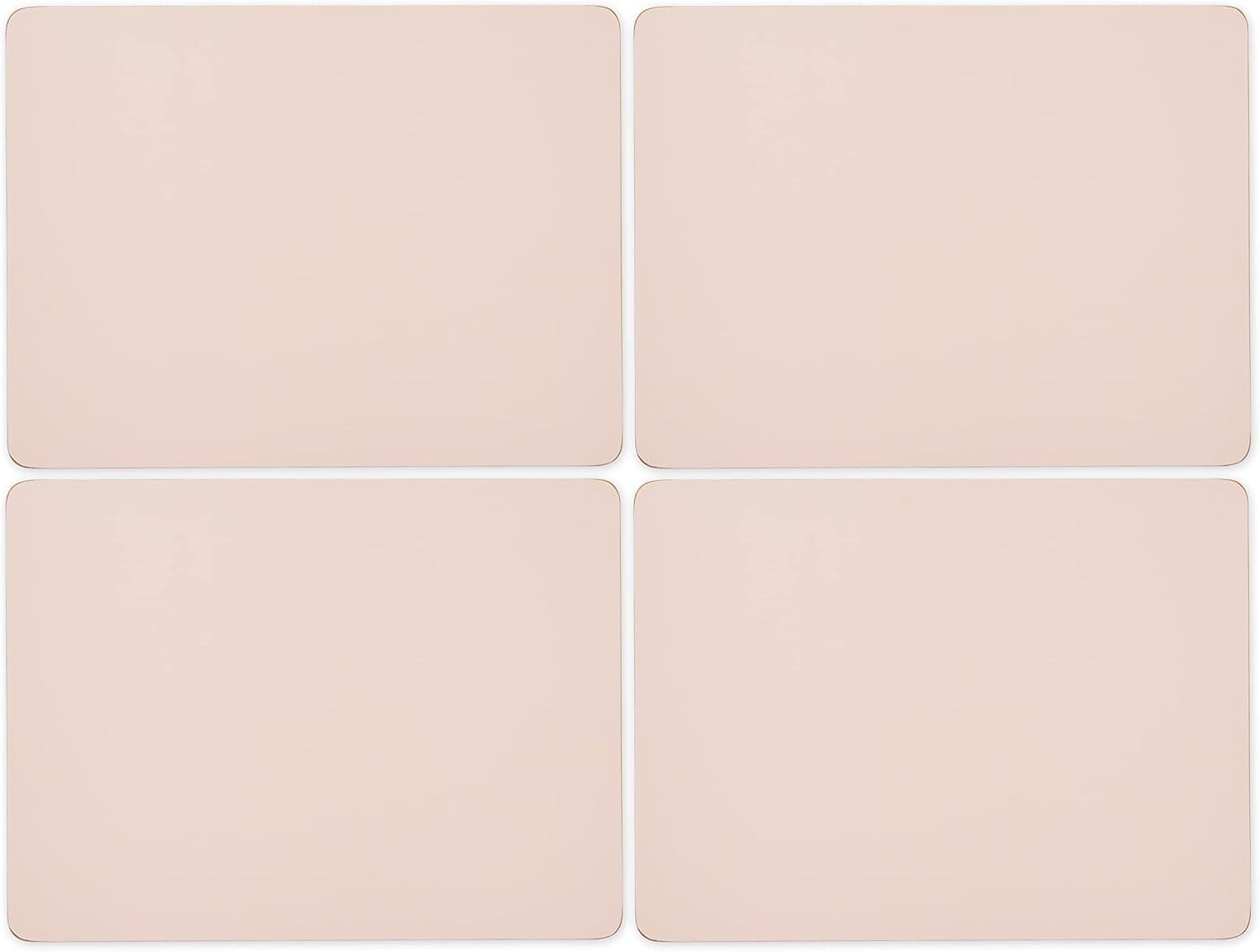 Pale Pink Cork Backed Large Placemats Set of 4