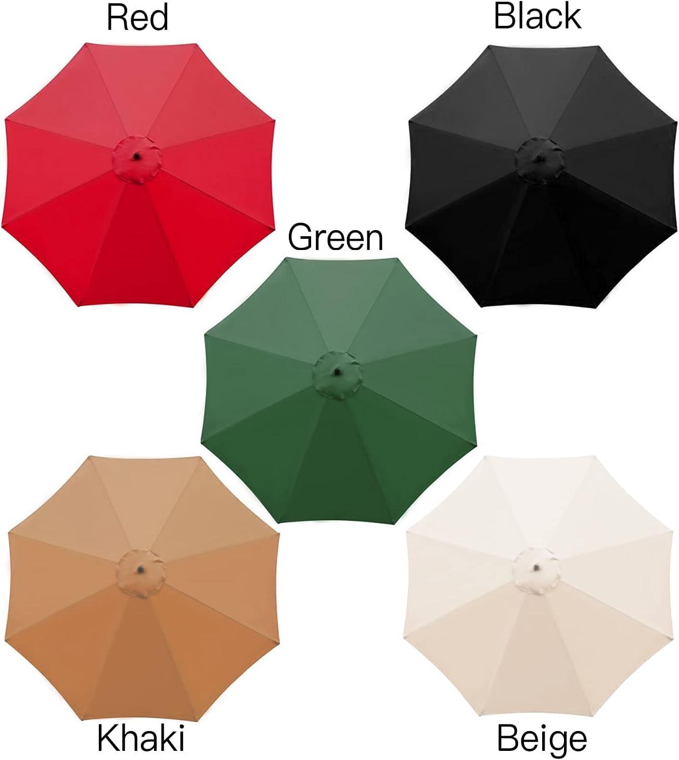 Arlmont & Co. 10ft Patio Umbrella Canopy Top Cover Replacement Fits 8 Ribs (canopy Only)