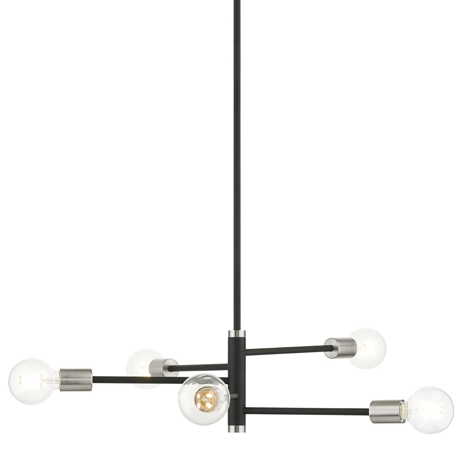 Livex Lighting Bannister 5 - Light Chandelier in  Black