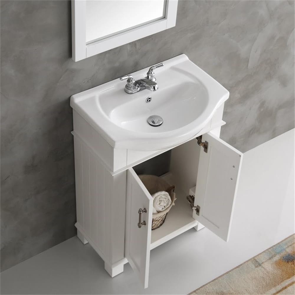 Hartford 24" Freestanding Single Traditional Bathroom Vanity w/ Integrated Sink -Faucet Not Included