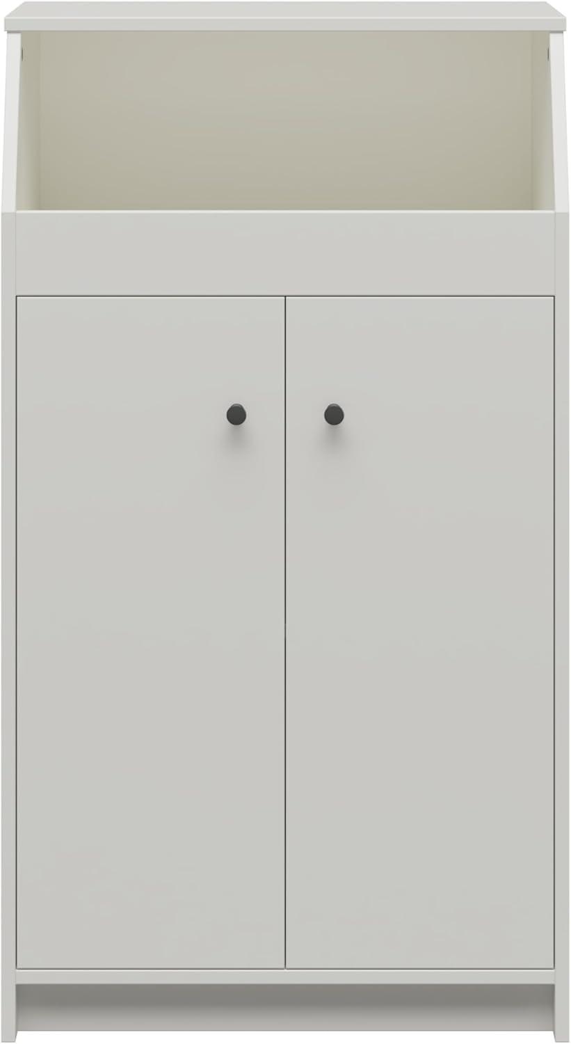 The Loft 2 Door Storage Tower, White