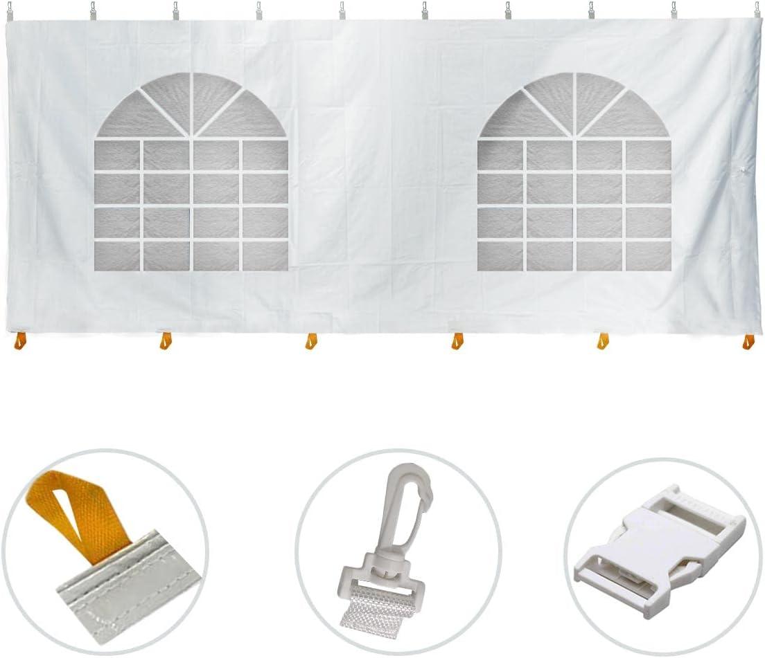 Party Tents Direct Weekender West Coast Frame Party Tent with Sidewalls, White, 20 ft x 30 ft