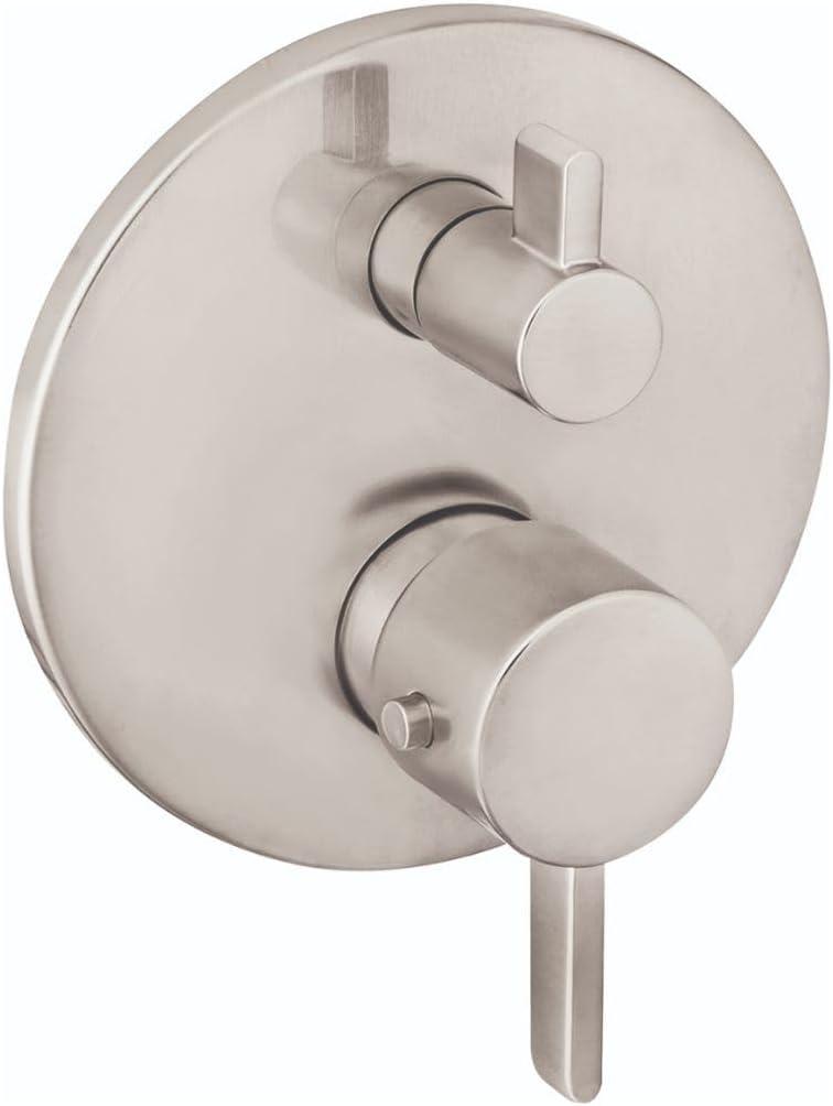 Ecostat S Thermostatic Volume Control and Diverter Faucet Trim with Lever Handle